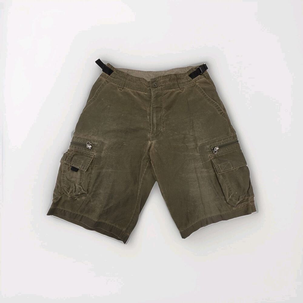 Kuhl Ambush Cargo Shorts Mens Sm 30" Green Brown Patina Dye Hiking Outdoors 12"